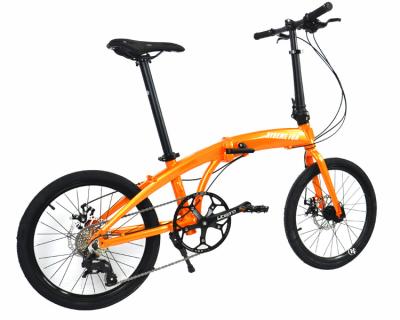 China High Quality Aluminum Folding Bicycle 20 Inch 9 Speed ​​Male And Female Student Folding Adult Bicycle for sale