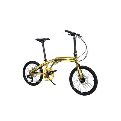 China 20 Inch Spoked Wheel Folding Bike Al Brake Wheel Brake Folding Bike Tour Aluminum Alloy Frame Bike for sale