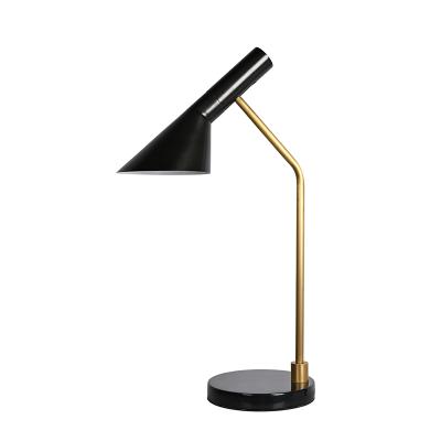 China Modern style simple modern table reading lamp black marble coffee table for hotel hallway for sale