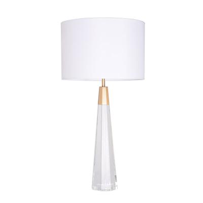 China Modern Shikara Table Lamps For Hotel Living Room Brass Bed Side Crystal Table Lamp for sale