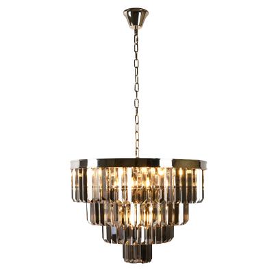 China Modern post-modern K9 copper Crystal Chandelier Simple Creative Livingroom for pendant light for sale