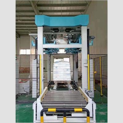 China Food PE Stretch Hood Film Beverage Pallet Automatic Shrink Wrapping Machine for sale