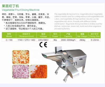 China Fruit processing plant fruit vegetable cutting machine slicer for sale