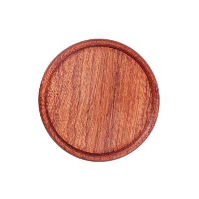 China Viable Custom Rustic Logo Blank Engrave Natural Ebony Square Round Wooden Coaster For Drinks for sale