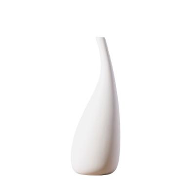 China Unique Nordic Modern Minimalist Custom Made Minimalist Matte White Ceramic Vases for Flower Home Decor for sale