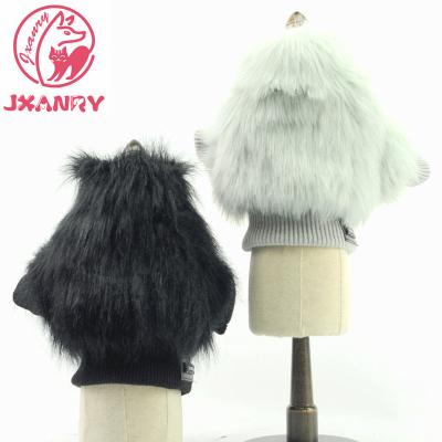 China JXANRY Sustainable Pet Clothes Wholesale Dog Apparel Warm Luxury Fur Coat Two Colors Factory Direct for sale