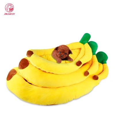 China Wholesale Viable JXANRY Fashion Banana Split Pet Bed and Room Cat Sofas Dog Bed Foldable Bed for Dog and Cat Pet Supplier for sale