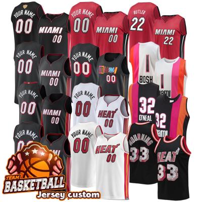 China 2022 New Antibacterial Mens Jimmy Butler 3 Dwyane Wade 14 Tyler Herro Dwyane Wade Stitched S-5xl Custom 22 Miami 00 Basketball Jersey for sale