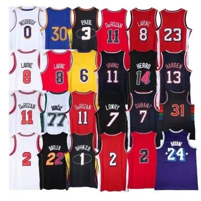 China Westbrook Durant Harden Booker Lavine Butler DeRozan Paul Lowry Doncic Stitched Jerseys 2022 Antibacterial Seventy-Fifth Anniversary Basketball Jerseys for sale