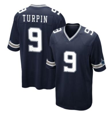 China 2022 Antibacterial New Wholesale Cheap Stitched Dallas 9 KaVontae Turpin American Football Jerseys for sale