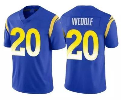 China 2022 New Los Angeles Jersey Antibacterial American Stitched Football Jersey #20 Eric Weddle Hot Sale Top Embroidery sports for sale