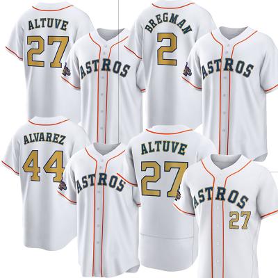 China Houston Astros astros alvarez kyle tucker altuve 30 jose altuve 30 jose altuve 30 jeremy pena 27 jose altuve 30 alex collection 2 alex collection 2 white/gold gold antibacterial men's tank top for sale