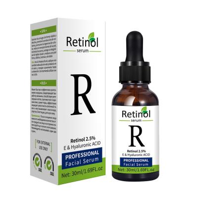 China Skin Revitalizer Retinol Serum 2.5% Organic Skin Care 100% Private Label Anti Wrinkle Moisturizing Face Retinol Anti Aging Serum for sale