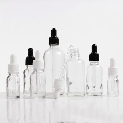 China Personal Care Skin Care Serum Bottle 20ml Glass Dropper Bottle For Essential Oil for sale