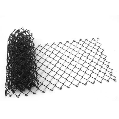 China Black Fence Mesh High Quality PVC Coated Chain Link Mesh For Garden Fence for sale