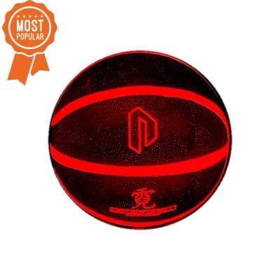 China Basketball Playing LED Glowing Luminous Basketball For Training for sale