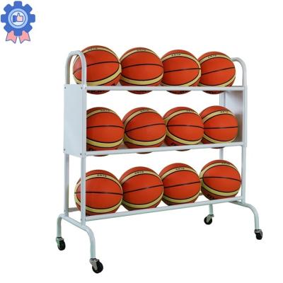 China Multi STORAGE Metal Basketball Cart For Kindergarten for sale