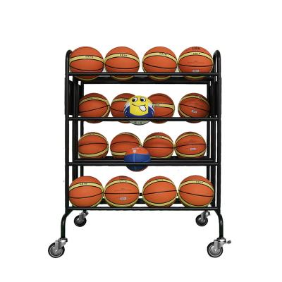 China Sports OEM ODM Powder Coating DIY Basketball Rack With Caster for sale