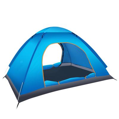 China Portable Wholesale Cheap Outdoor Pop Up Tent Waterproof For 3-4 Person Hiking Travel Beach Tent for sale