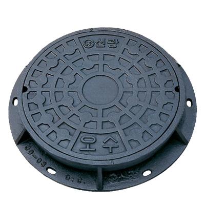 China Carports GUESS Round Sewer Cover Cast Iron Manhole Cover EN124 D400 Manhole Cover For Algeria for sale