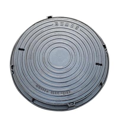 China Carports GUESS Supply High Quality En124 B125 Square And Round Ductile Cast Iron Manhole Cover for sale