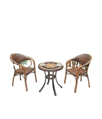 China Outdoor Colorful Modern Furniture Garden Chair Hotel Rope Patio Choice Chair And Cast Aluminum Table Set for sale