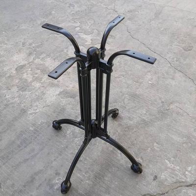 China Traditional Aluminum Cast Aluminum Frame 3 4 Legs For Marble Carbon Steel Table Top Wood Indoor Outdoor for sale