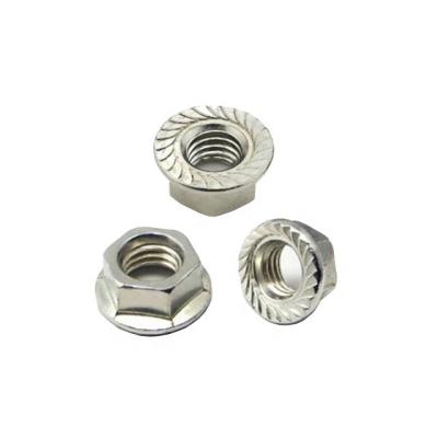 China door & High quality window stainless steel hex castellated flange nut DIN6923 stainless steel hex KEI-5 flange nuts for sale