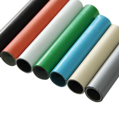 China China Industrial Manufcture ESD Coated Pipes Plastic Coated Steel Pipe Lean Tube For Lean Rack System for sale