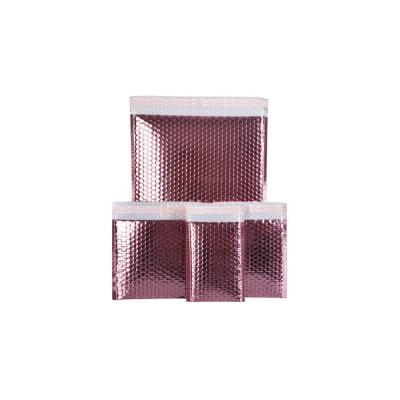 China Black Poly Bubble Mailers Wholesale Custom Printed Rose Gold Padded Address Labels Mailer Bags Self Seal Padded Envelopes for sale