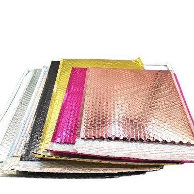 China Black Poly Bubble Mailers Wholesale Custom Printed Bubble Bag Plastic Padded Envelope Colorful Metallic Metallic Bubble Mailer for sale