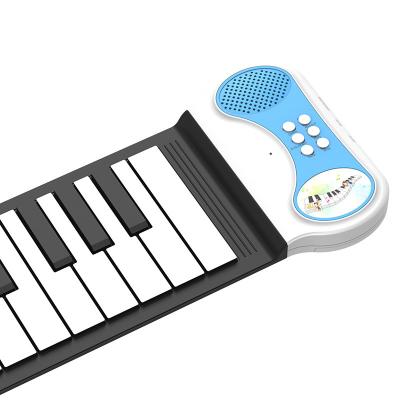 China 49 Key Electronic Hand Roll Music Piano Portable Piano Professional Toy Piano Educational Keyboard for sale