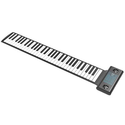 China Silicone Children's Keyboard Baby Phone Piano Small Music 61 Master Piano Keyboard With Portable Midi Usb Hand Roll Up Piano for sale