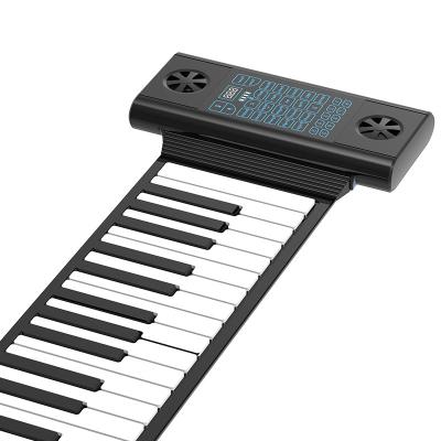 China Patent 61 Keys Keyboard Electronic Piano 300 Tones Kids Elegance Flexible Silicone Roll Piano for sale