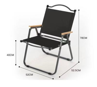 China Easy-carry Ultralight Beech Wood Picnic Camping Chair Durable Outdoor Heavy Duty Backrest Portable Folding Chair for sale