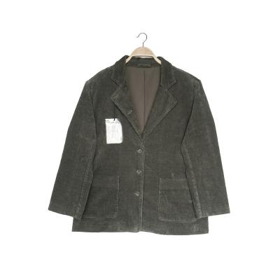 China 22MW042 Blazer Suit Jacket Breathable Workwear Coat 55% Hemp 45% Organic Cotton Relaxed Plus Size Nature Oeko-Tex Custom Brand Unisex for sale