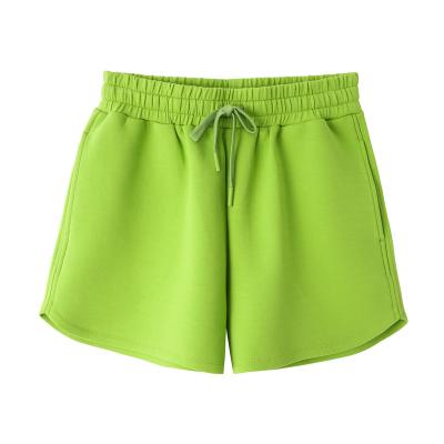 China Women's Casual Drawstring Shorts Breathable Loose Ultra Soft Fleece Warmth Relieves Custom Logo High Waist Shorts For Sports for sale