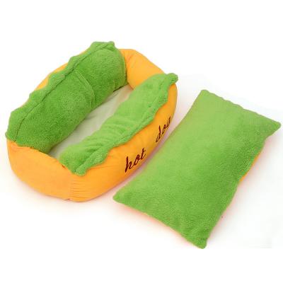 China Wholesale Custom Travel Hot Dog Bed Comfortable Soft Pet Bed For Dogs And Cats for sale