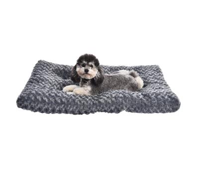 China Travel Wholesale Cat Dog Beds Cushion Luxury Soft Washable Mat Non Slip Fluffy Dog Calming Pet Bed for sale