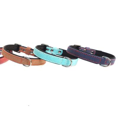 China Wholesale Adjustable Pet Dog Collars Padded Soft Leather Padded Tactical Collar Manufacturer and Dog Leash for sale