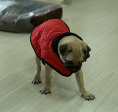 China Sustainable Wholesale Cotton Fleece Windproof Large Pet Puppy Cloth Clothes Winter Dog Coat for sale