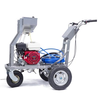 China Airless Line Striper - PT-6090 Glass Bead Two Gun Airless Road Marking Machine for sale