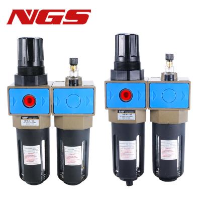 China Factory UFR/L-02 UFR/L-03 UFR/L-04 UFRL 1/4 3/8 1/2 3/4 1 Inch Air Filter Regulator Oiler Units Pneumatic Air Preparation for sale