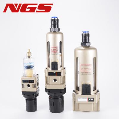 China Factory AW2000-02 AW3000-03 AW4000-04 AW5000-10 Compressed Oil Air Filter Regulator Pneumatic Manual Water Separation for sale