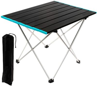 China Ultralight Foldable Camping Table, Easy Clean Aluminum Folding Table Top Ultralight Coffee Or Side Ideal For Outdoor for sale