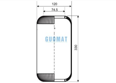 China Phoenix 1E06 Air Spring ODS16000001 Opening Diameter 74.5 Mm Range Rover -1995-2002 for sale