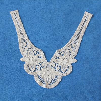 China Viable hot selling lace of cotton lace trim embroidery lace collar for sale