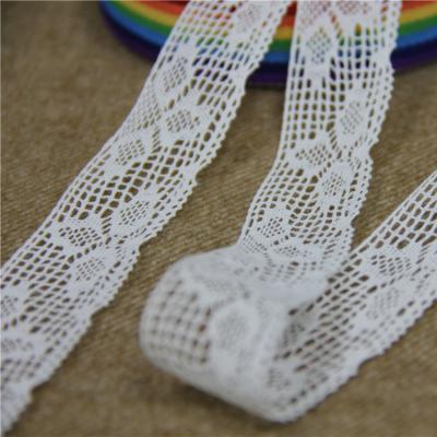 China Viable Hot Sale Swiss Voile Lace Laces Fabrics For Women Cotton Crochet Lace Trim for sale