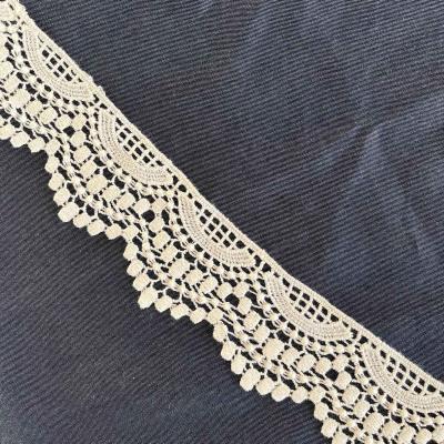 China Embroidered Lace Trim 100% Cotton Embroidery Embroidered Lace for sale