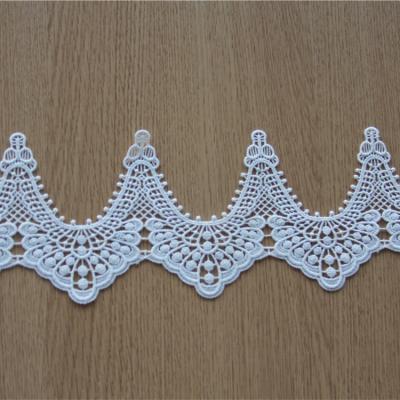 China 2020 New Viable Design Embroidered Lace Fabric 100% Polyester Embroidery Lace for sale